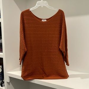 Cashmere Blend Cable Knit Sweater